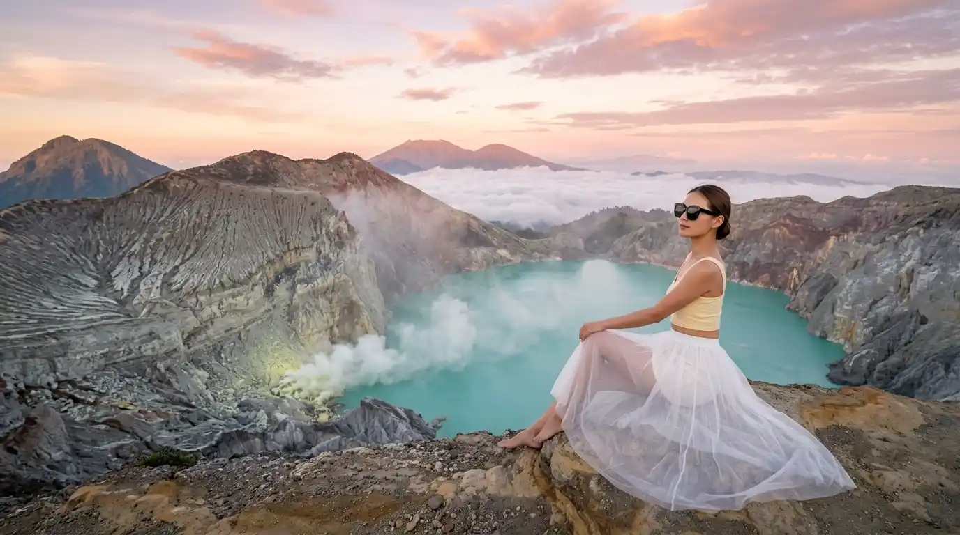 เปลวไฟสีน้ำเงินคาวาห์อีเจน - DMB Indonesia